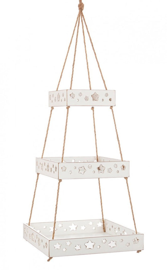 2x Bandeja colgante Hilaris 3P Rett blanca