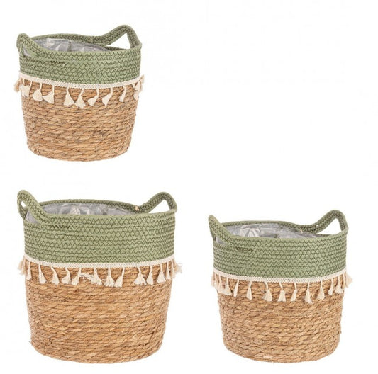 3x Set3 Cesta 2M Bridget A Verde-Natural