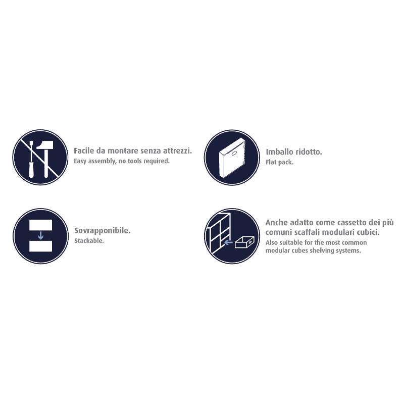 Caja de cristal blanca Al. 14x31x31 cm