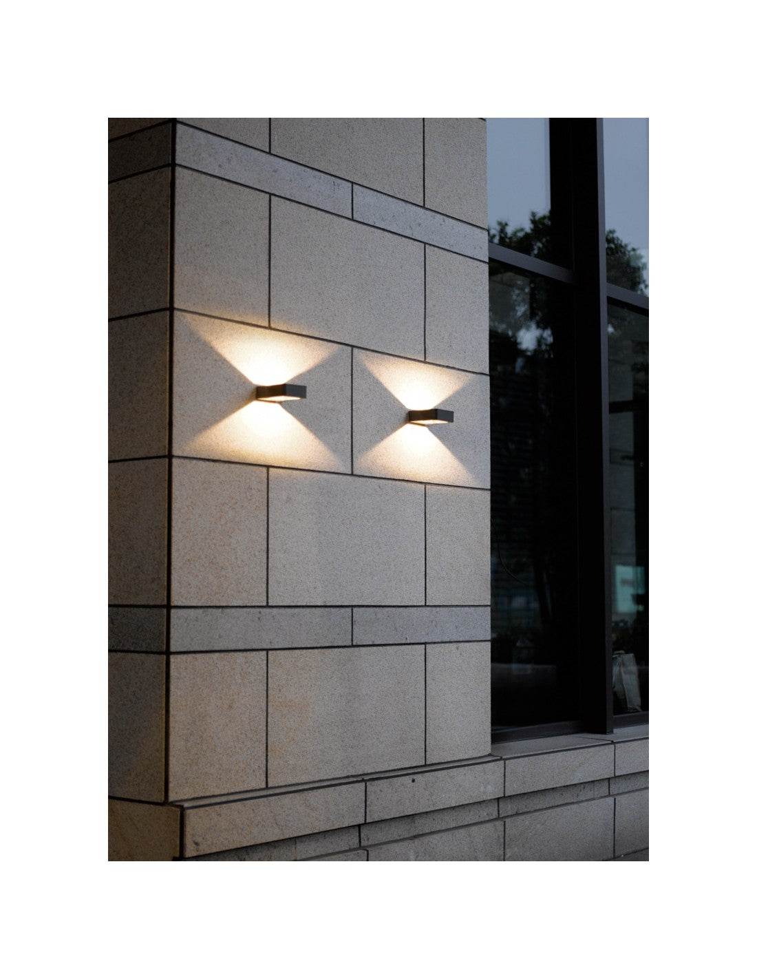 Reno Aplique de exterior Doble Luz LED IP54 Antracita Trio Lighting