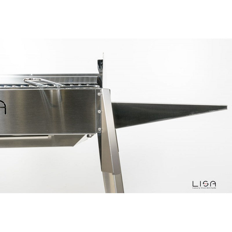 Barbacoa Etna mini Terraza de jardín de acero 102 x 55 x 85 h cm
