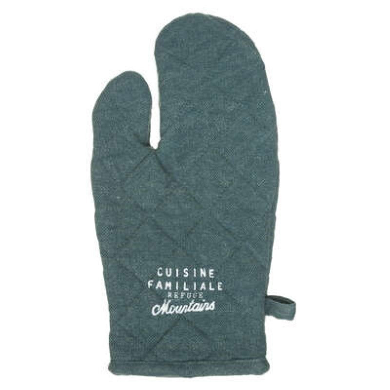 Manopla y agarradera Wilde color azul pato