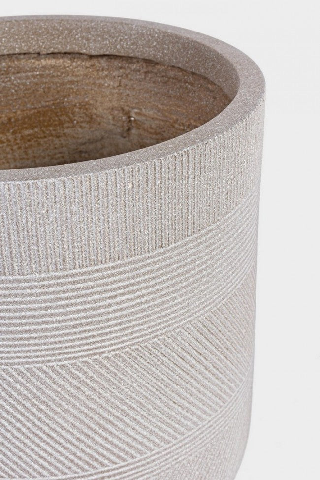 Set2 Jarron Rigo A Trípode Beige