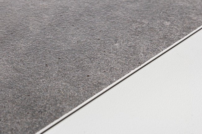 KLEDI LUNAR Mesa de centro exterior aluminio blanco 120x70x h43 cm