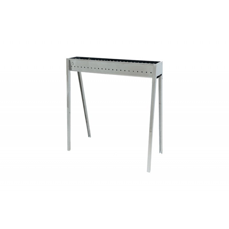 Cocedor de pinchos para barbacoa en acero Milan 80