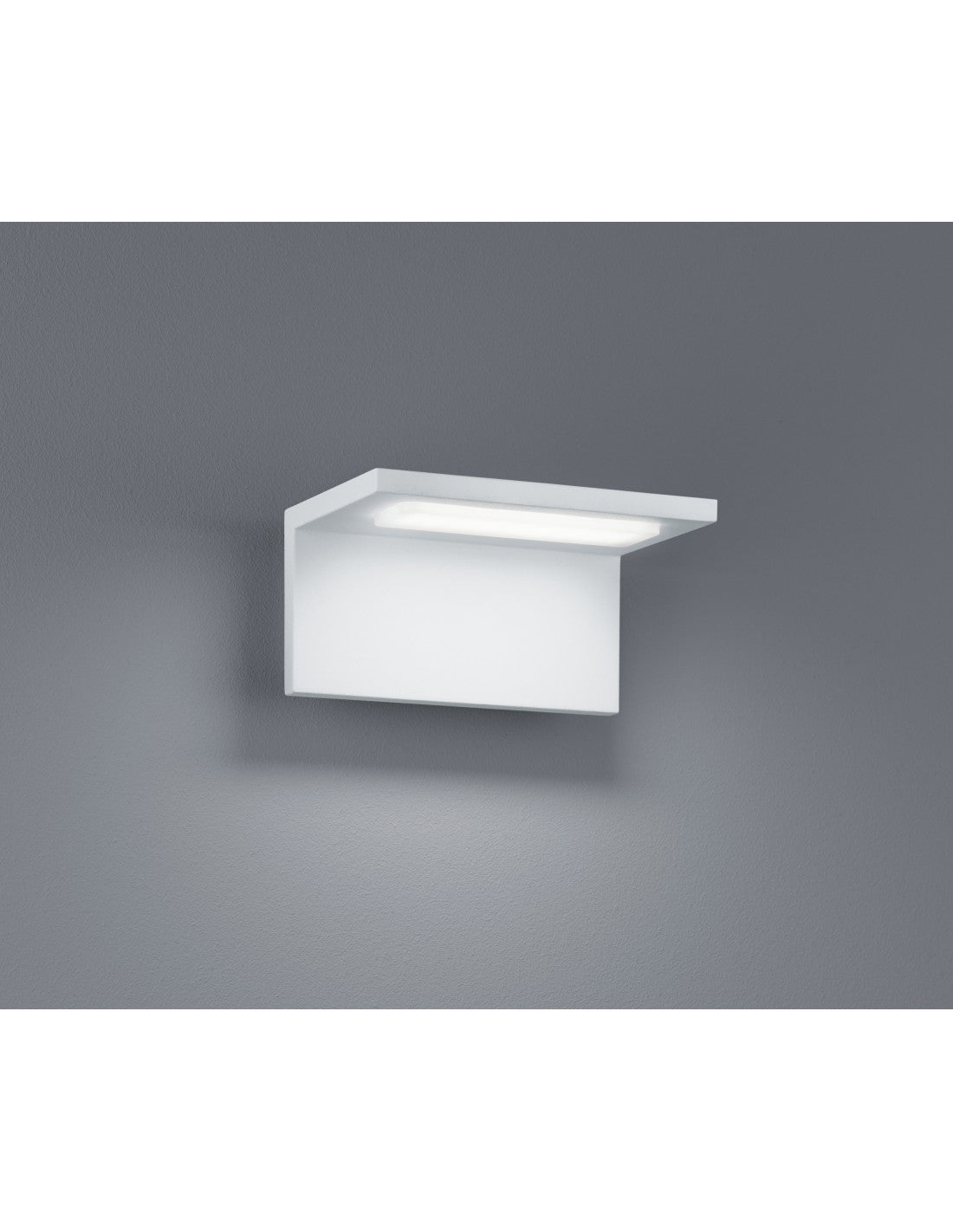 Aplique de exterior Trave LED IP54 Blanco H8 cm Trio Lighting