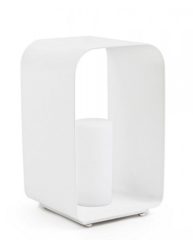 Lámpara LED con lámpara de pie RIDLEY Blanco 25x28x h45 cm