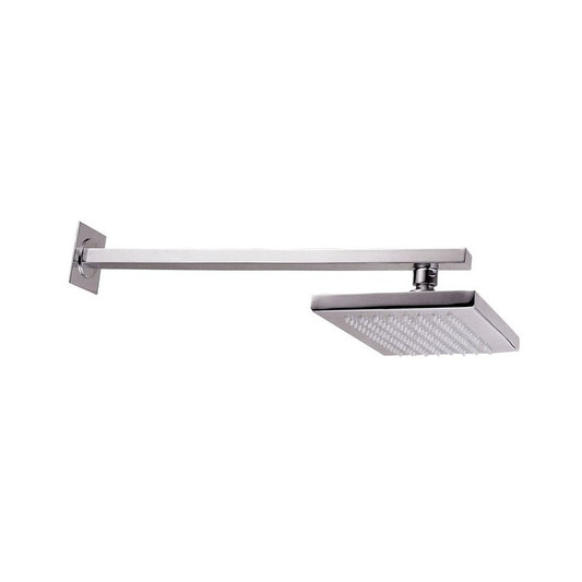 Rociador de ducha de pared con acabado cromado