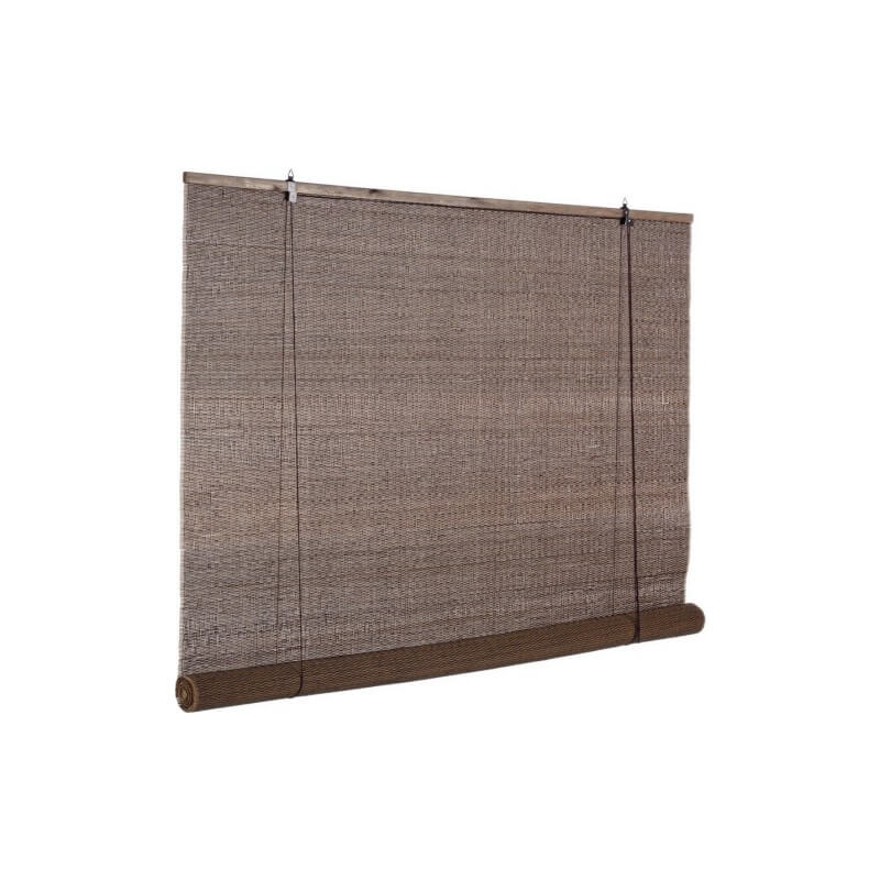 Cortina Dora de bambú marrón oscuro 150x260cm