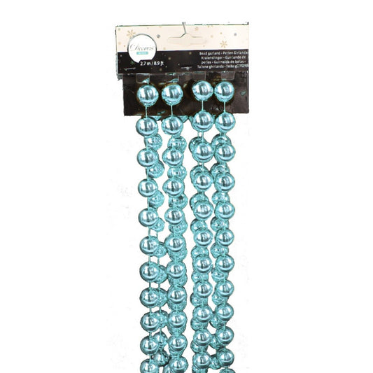 Corona navideña XXL azul ártico 270 cm