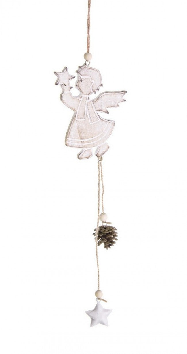 12x Ángel con borde de cuerda