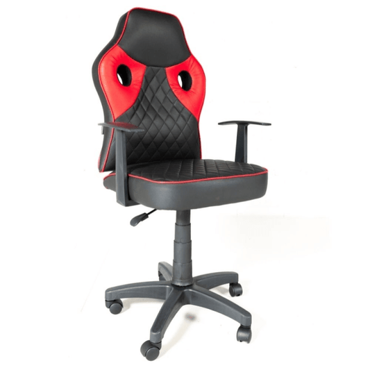 Sillón de oficina gaming Spider negro rojo