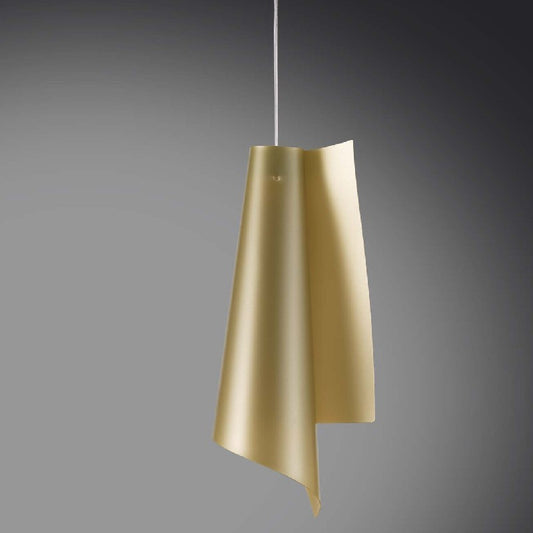 Lámpara colgante de Polilux VELA Oro diámetro 19 x h49 cm