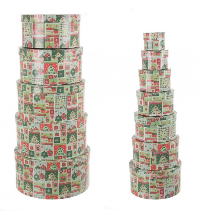 2x Set12 Caja Regalo Patchwork Para Op