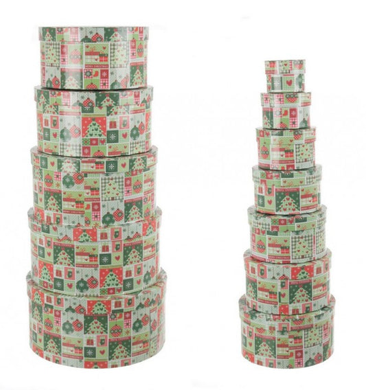 2x Set12 Caja Regalo Patchwork Para Op