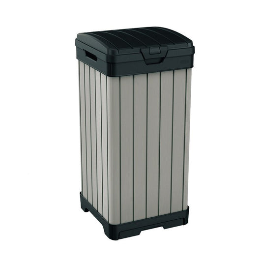 La cesta de resina Rockford es duradera, práctica y adecuada tanto para interiores como para exteriores.