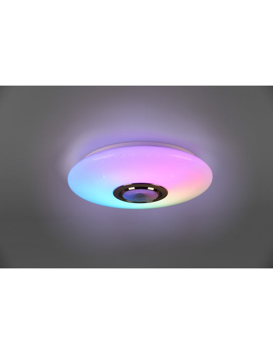Lámpara de techo LED moderna RGBW Bluetooth Music White Trio Lighting