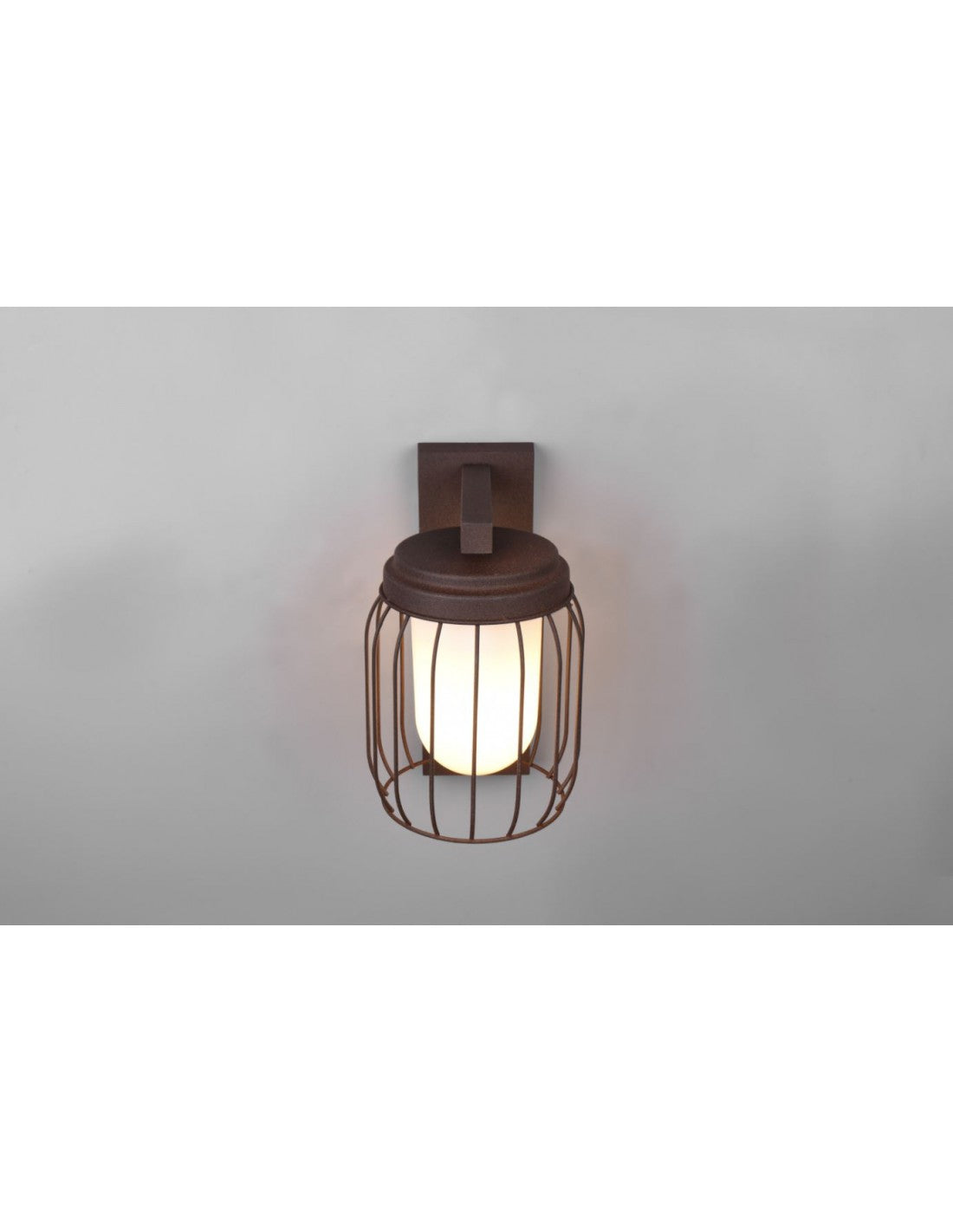 Rust Cage Aplique 1xE27 Tuela IP44 Sensor Movimiento Trio Iluminación