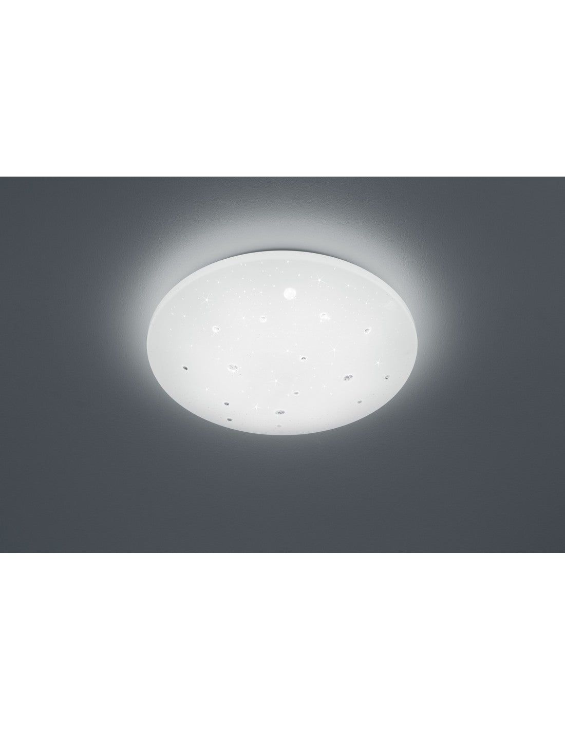Lámpara de Techo Moderna IP44 Regulable LED Achat Ø50 cm Blanco Trio Lighting
