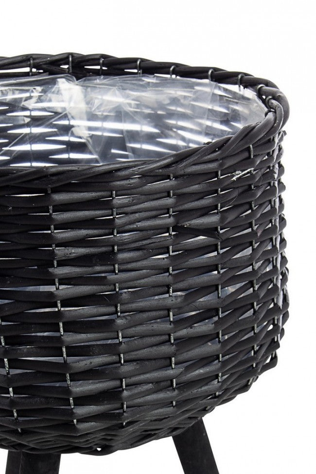 4x Set3 C.Jarrón Trípode Negro