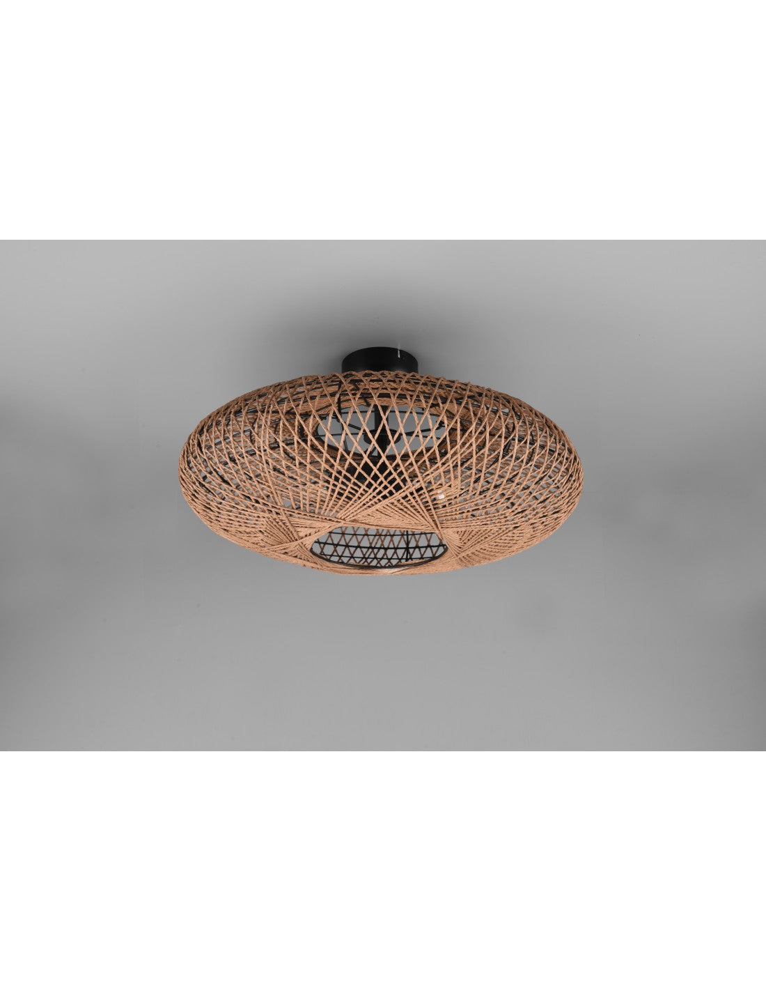 Pantalla para lámpara de techo de fibra natural Hedda Trio Lighting