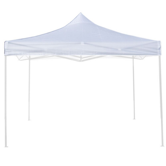 Lámina de techo impermeable blanca 3X3 para reemplazo de cenador plegable