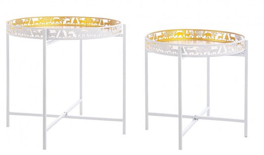 Set2 Mesita Alizee Blanco-Oro