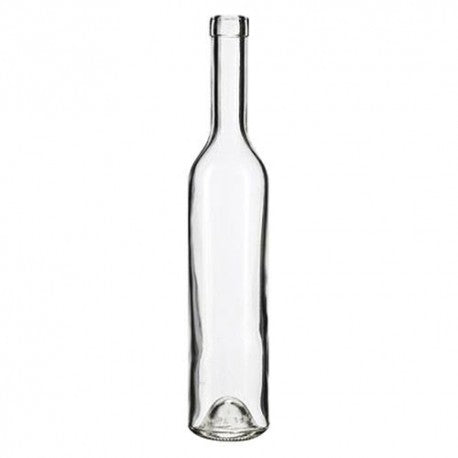 Botella De Vidrio Para Licores 'Bordolese Primavera Ecova'' 500 Ml - Color Blanco