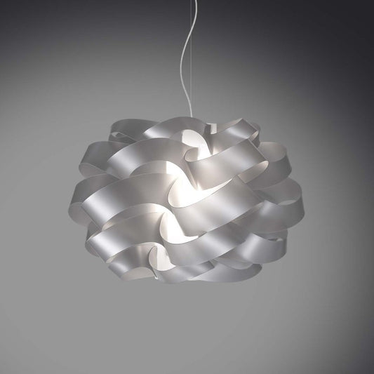 Lámpara colgante CLOUD de una luz Plata diámetro 28x h18 cm