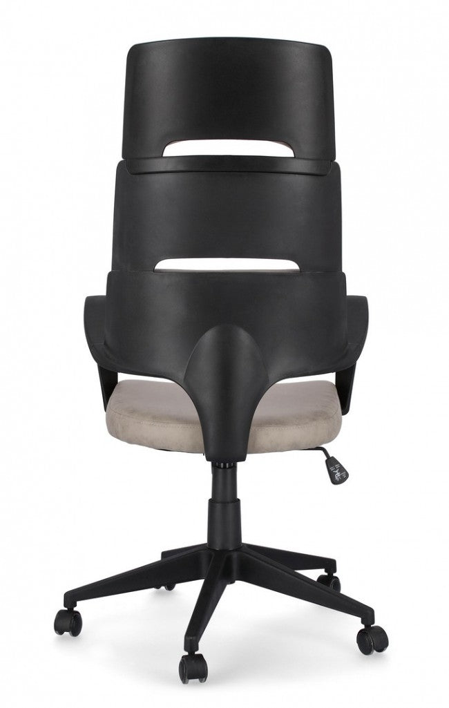 Sillón de oficina ejecutivo Bart en tela gris