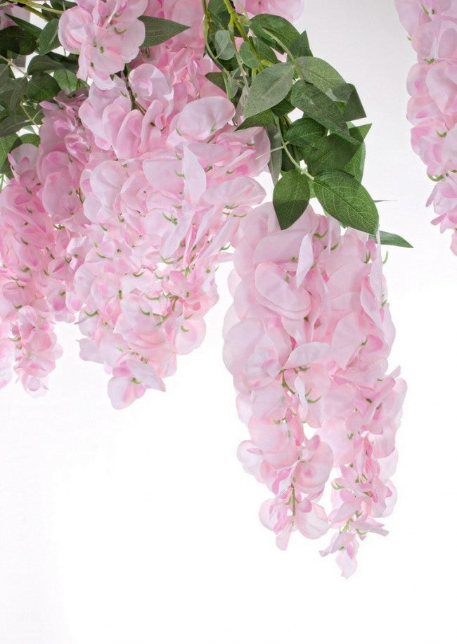 Árbol de glicina rosa artificial h320 cm