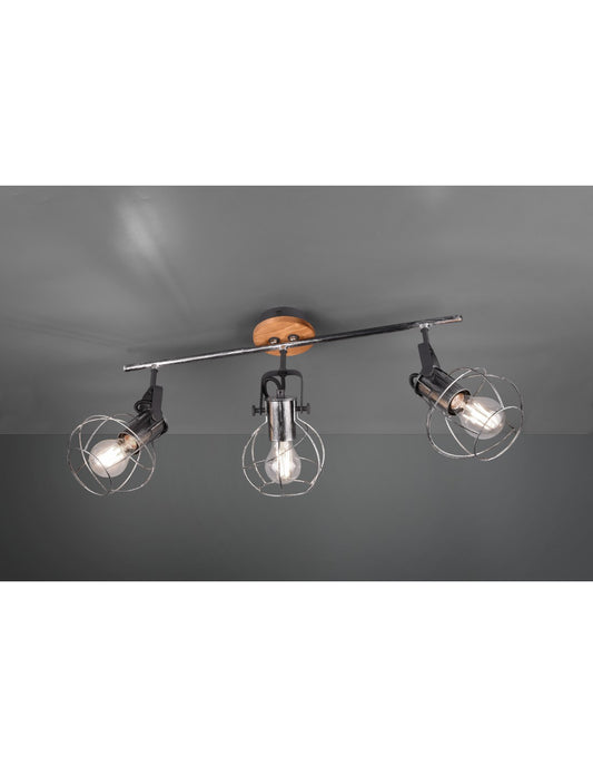 Lámpara 3 Focos Orientables Vintage Madras Trio Lighting