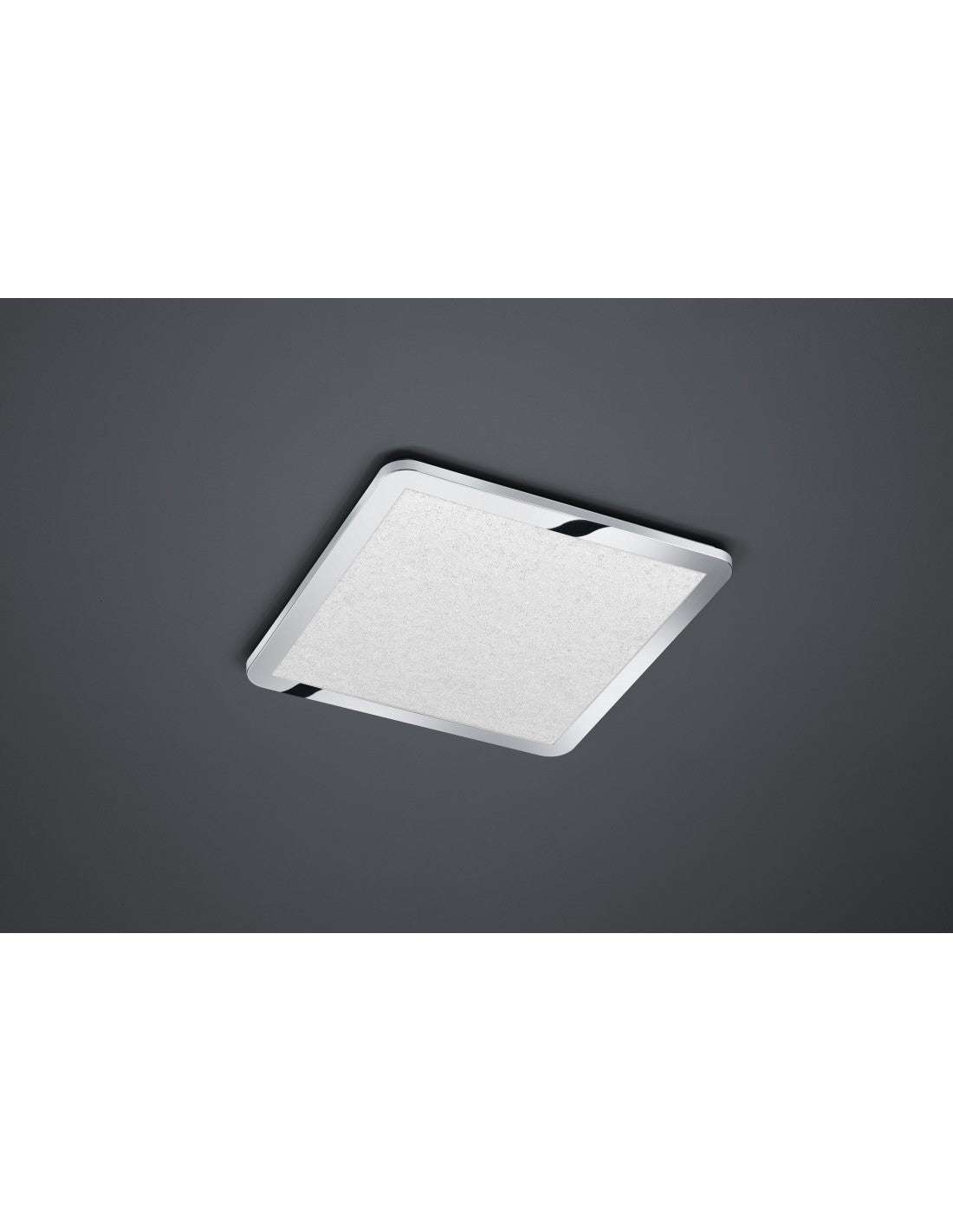 Cesar Plafón Cuadrado LED Regulable Cromo IP44 40x40 cm Trio Lighting