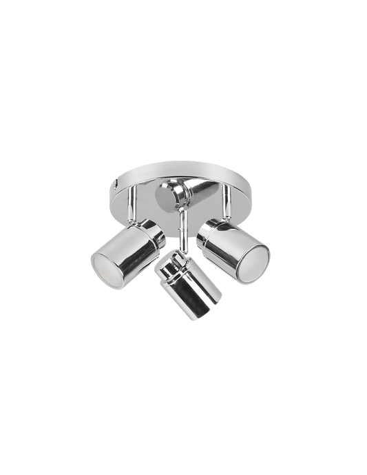 Foco 3 Focos Orientables Metal Cromo Angel Trio Lighting