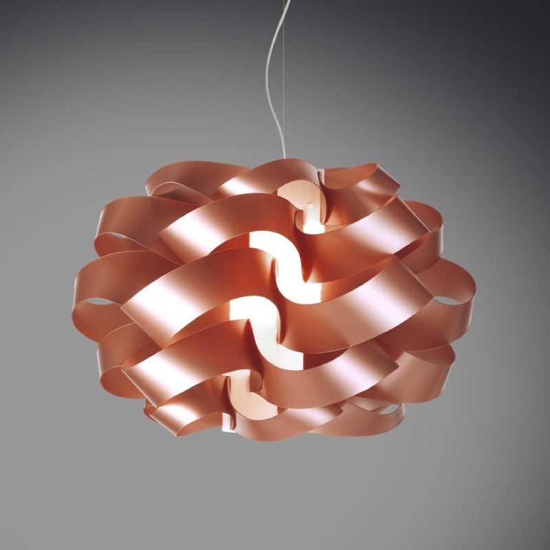 Lámpara colgante CLOUD de cobre con una sola luz diámetro 28x h18 cm