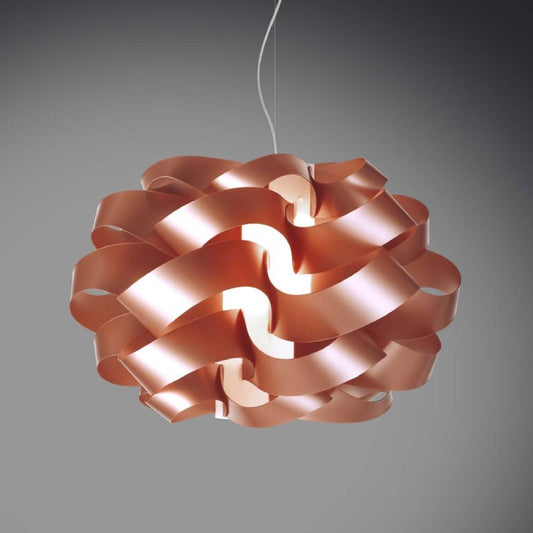 Lámpara colgante CLOUD de cobre con una sola luz diámetro 28x h18 cm