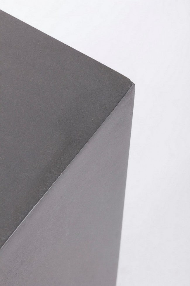 Juego de 3 columnas para muebles de jardín cuadradas antracita melange