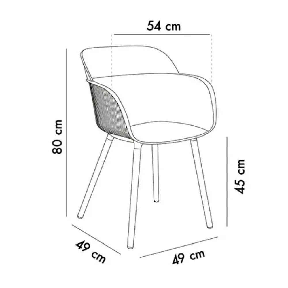 Sillón Shell-P gris hormigón