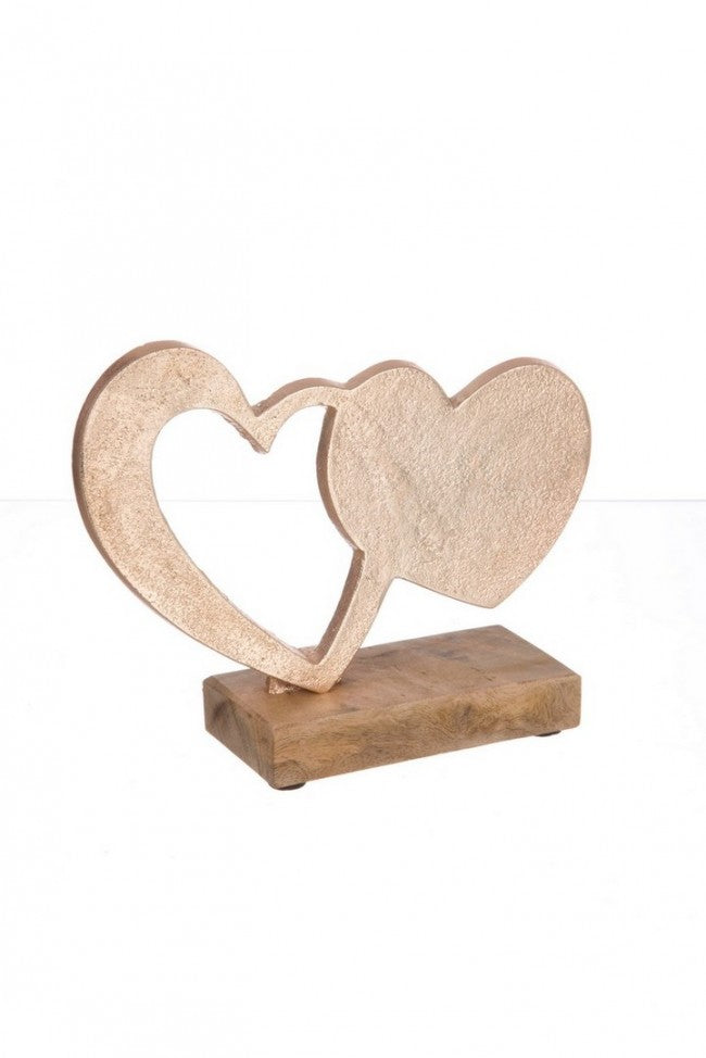 2x Decoración Corazón Deva 20X16