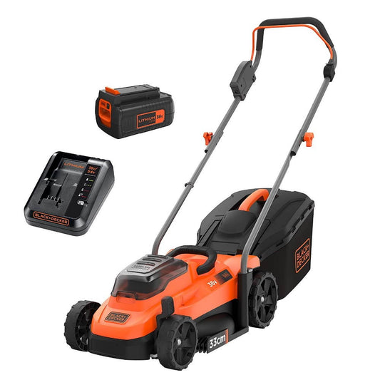 Black&amp;Decker BCMW33184L2-QW cortacésped inalámbrico inalámbrico doble batería 18V 4.0 Ah
