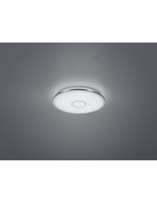 Plafón multifuncional Disco Led Osaka Ø42 cm Cromo Trio Lighting