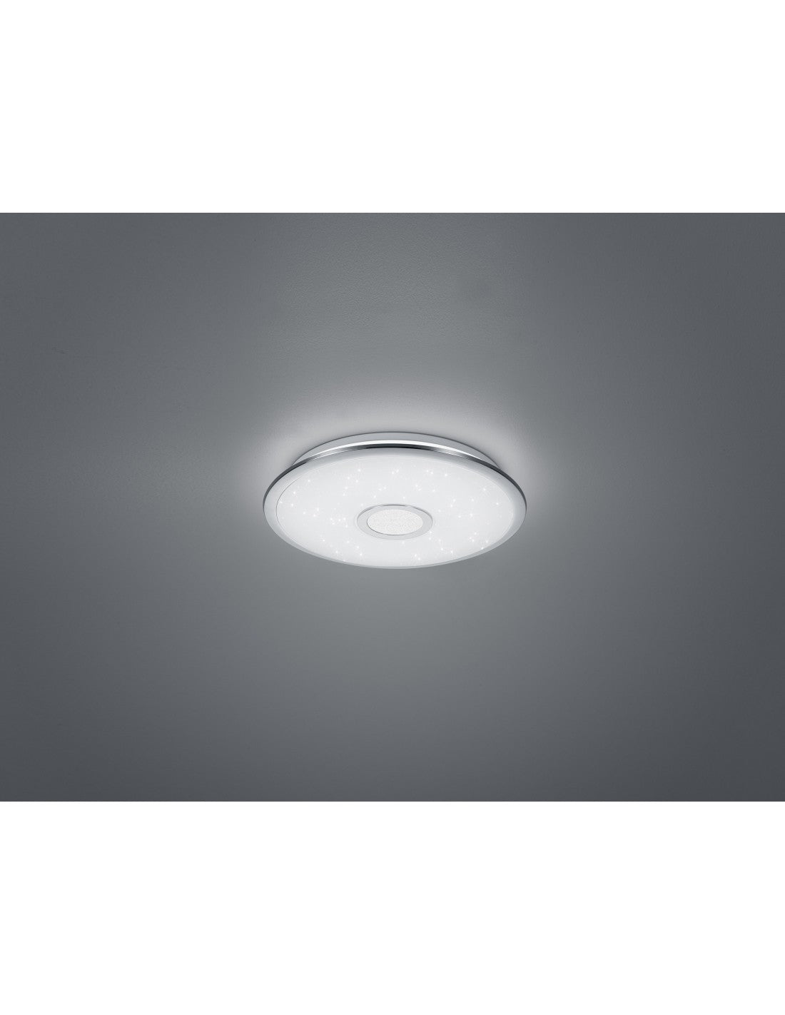 Plafón multifuncional Disco Led Osaka Ø42 cm Cromo Trio Lighting