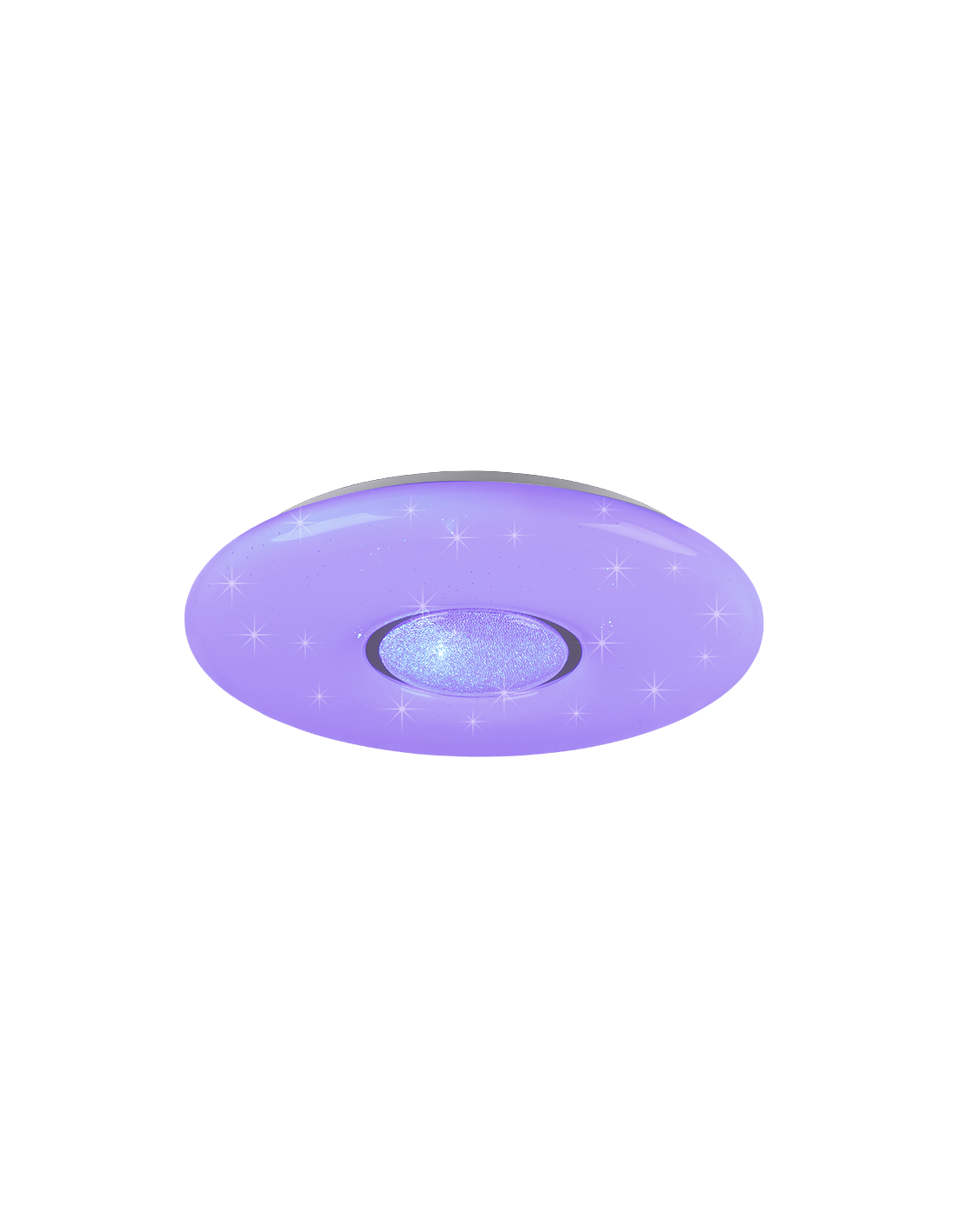 Lámpara de techo LED moderna con atenuador RGB Lia efecto cielo estrellado iluminación en trío