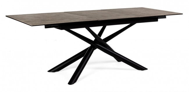 Mesa extensible Seyfert con tapa de cerámica 160-220x90 cm