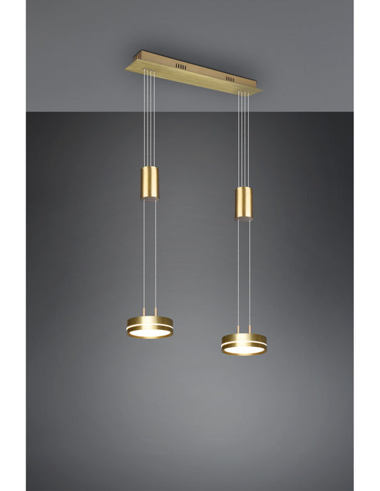 Difusores de suspensión Disco Led Dimmer Franklin Brass Trio Lighting