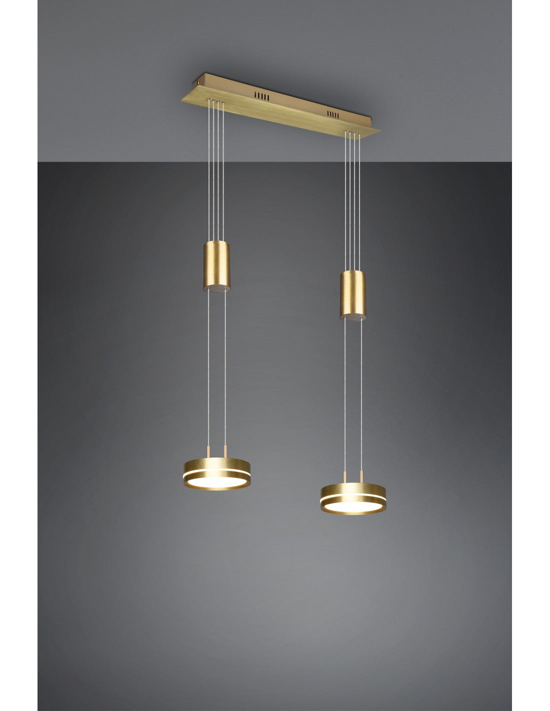 Difusores de suspensión Disco Led Dimmer Franklin Brass Trio Lighting