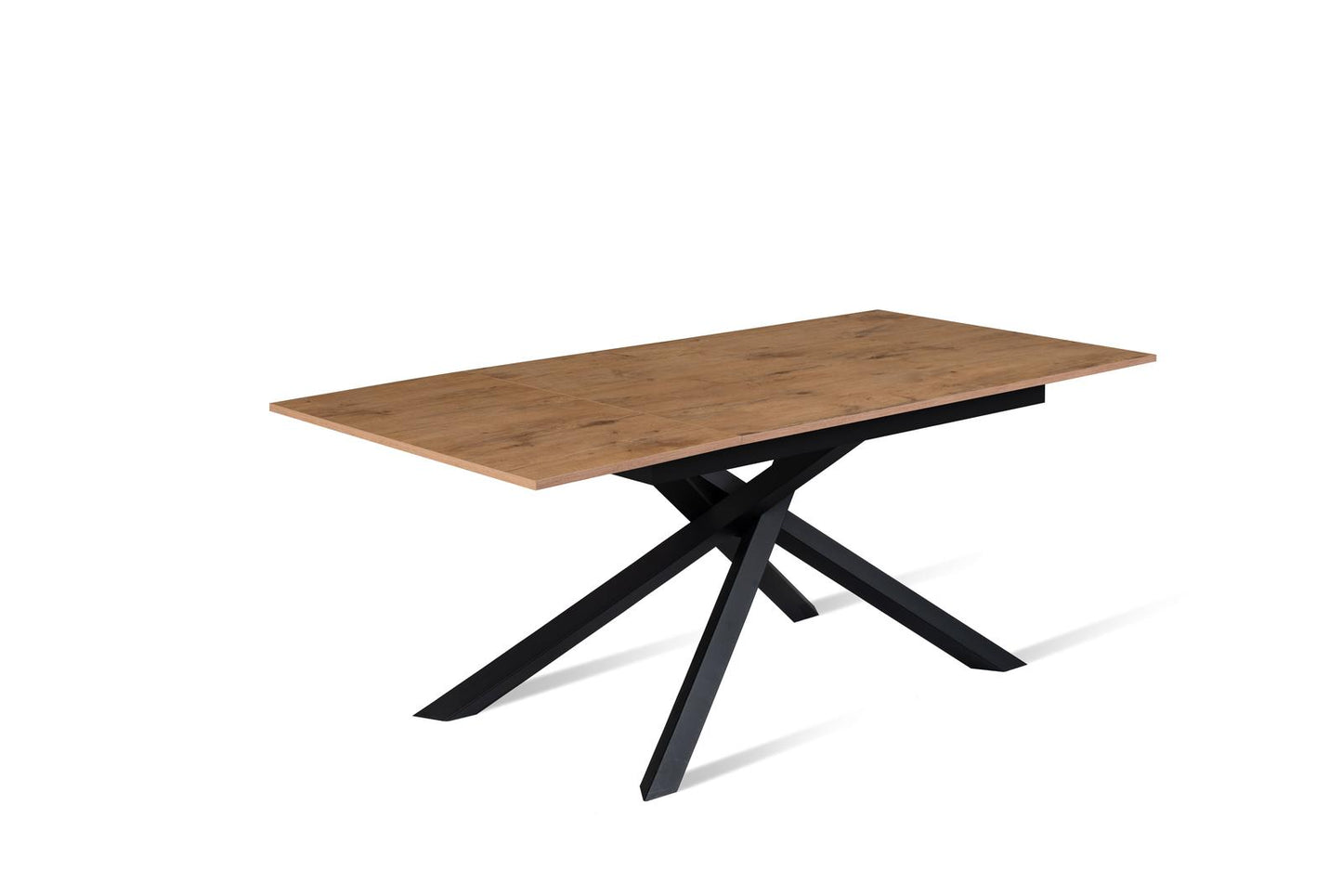 Mesa extensible hormigón gris - negro 90 cm x 140- 190 cm Alt. 76 cm