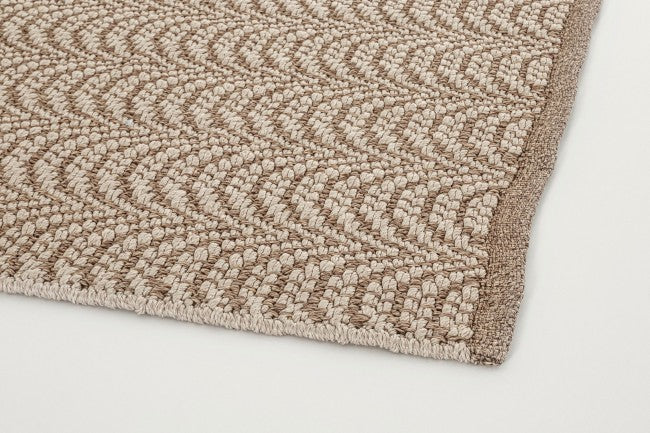 Alfombra de exterior Dadra marrón 170 x 240 cm