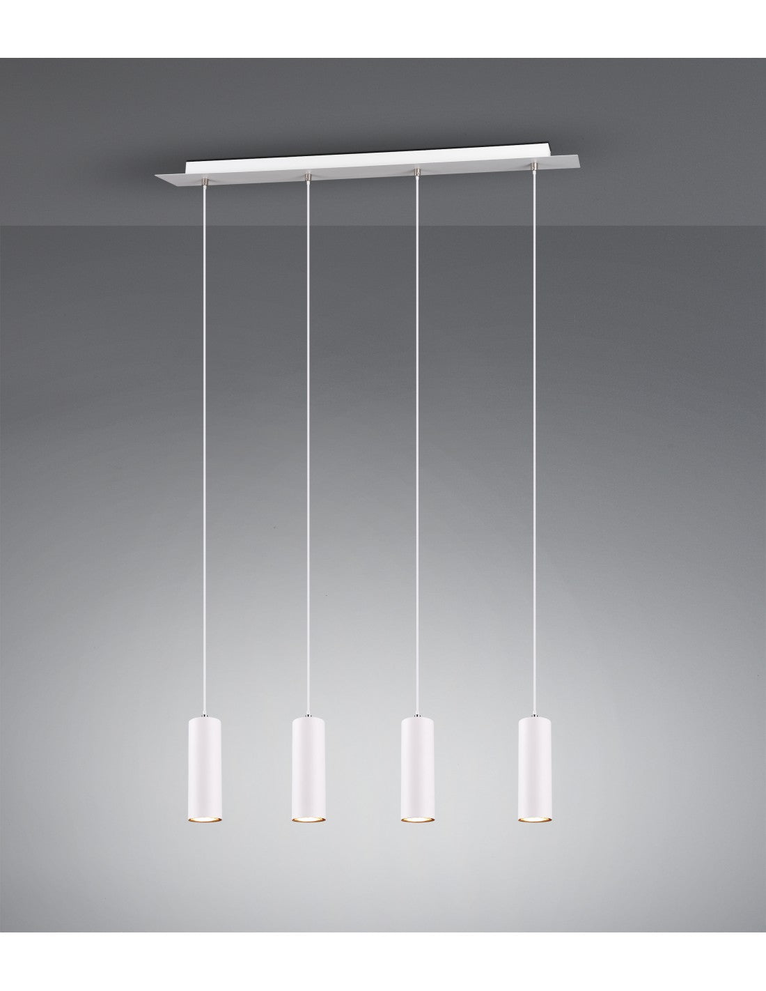 Lámpara de Suspensión 4 Puntos de Luz GU10 Marley Blanco Trio Lighting