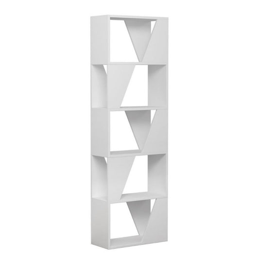 Librería blanca 5 estantes Estructura 54x24xh.168 cm